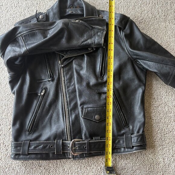 Vintage Harley Davidson Leather Motorcycle Jacket | Men’s M | Biker Classic - Picture 14 of 16